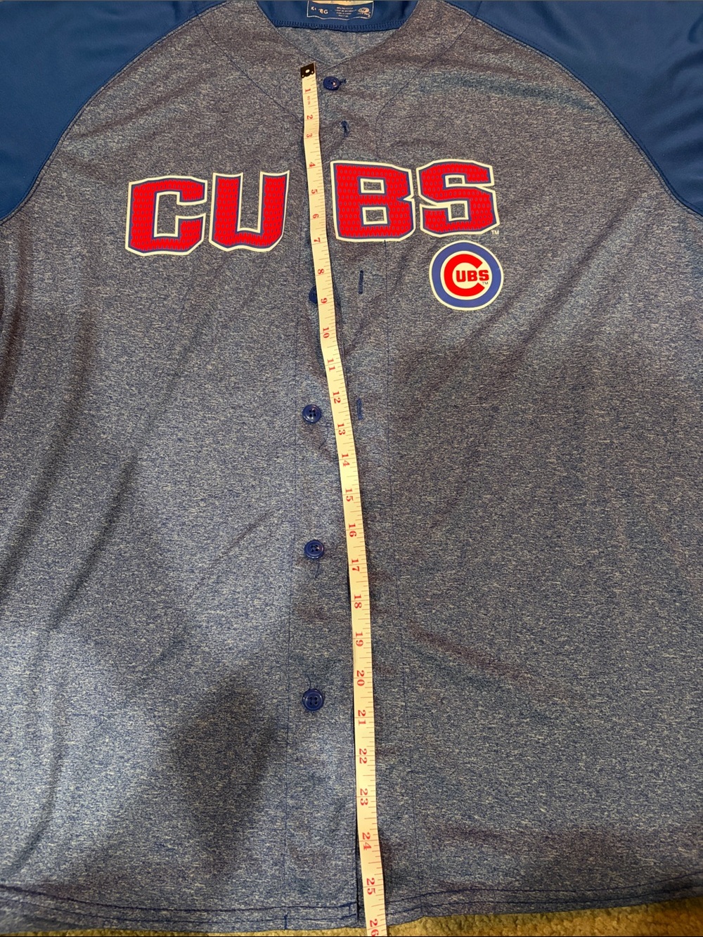 Chicago Cubs Blue Short-Sleeve Baseball Jersey - Size XL - Picture 4 of 8
